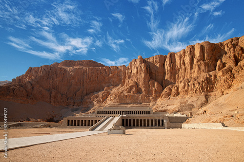 Mortuary temple of Hatshepsut - first woman pharaoh. photo