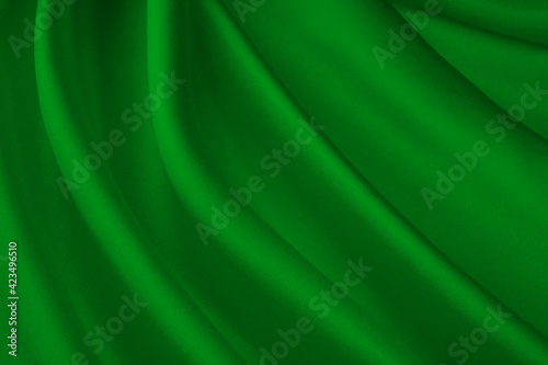 シルクのドレープ 緑