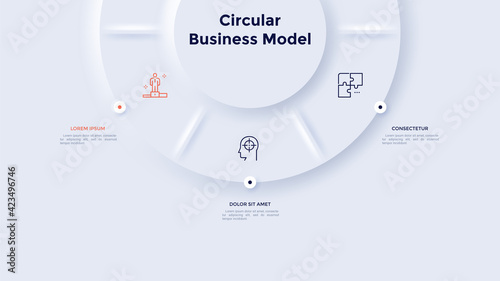 Vector Neumorphism Infographic