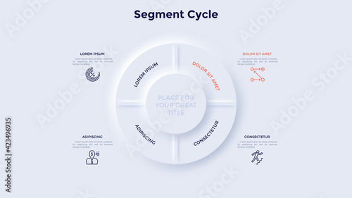 Vector Neumorphism Infographic