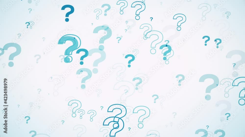 question marks icon background video