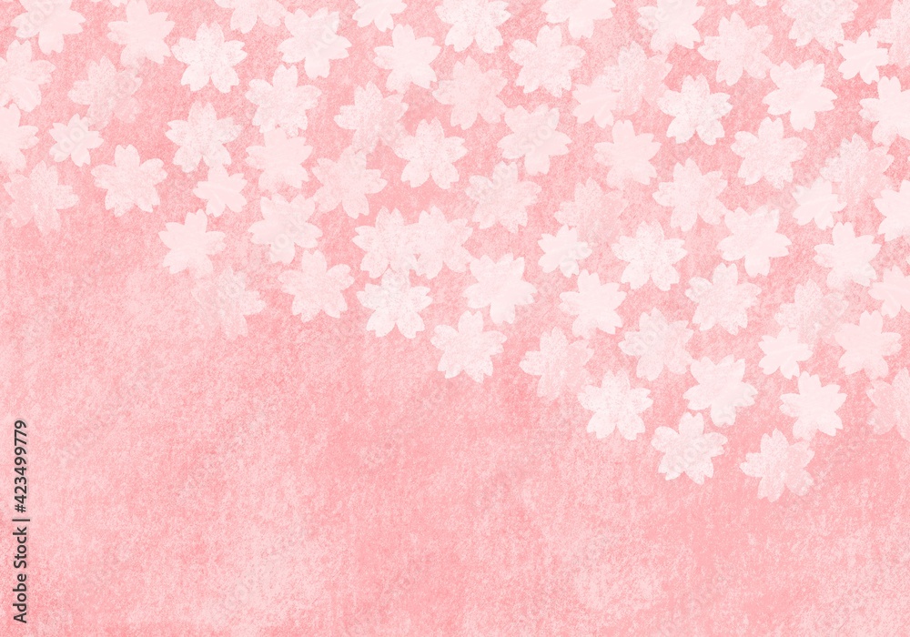 優しいタッチの桜のイラスト