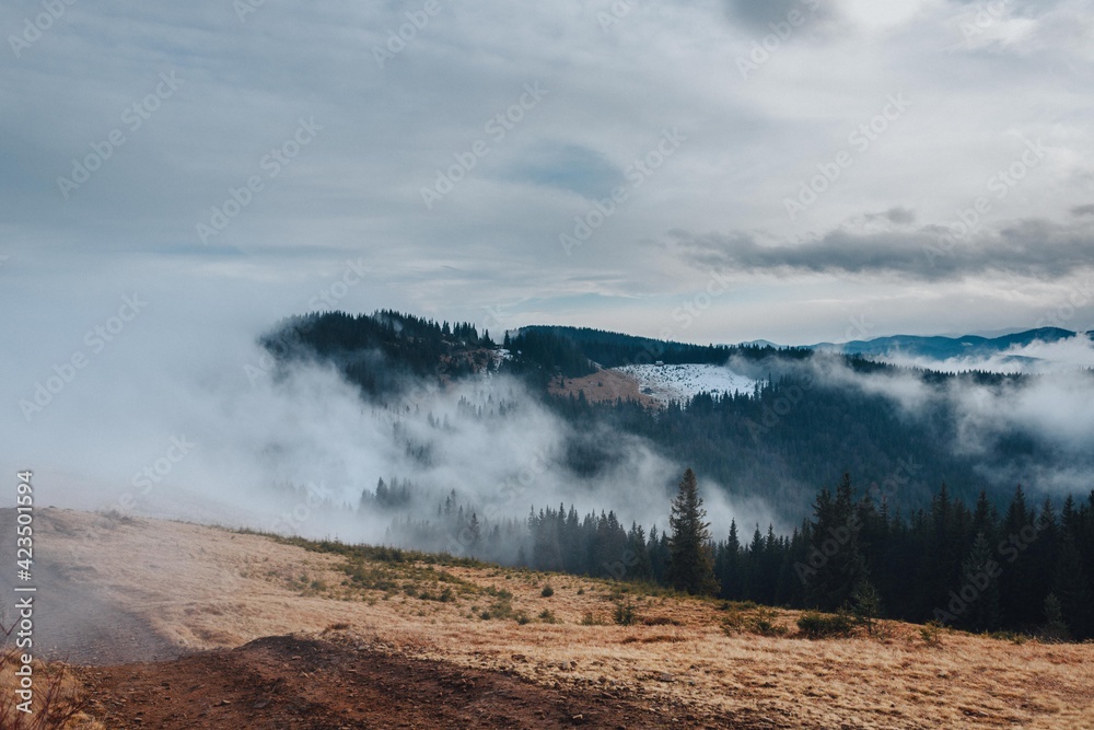 Mysterious peaks of the Carpathian mountains