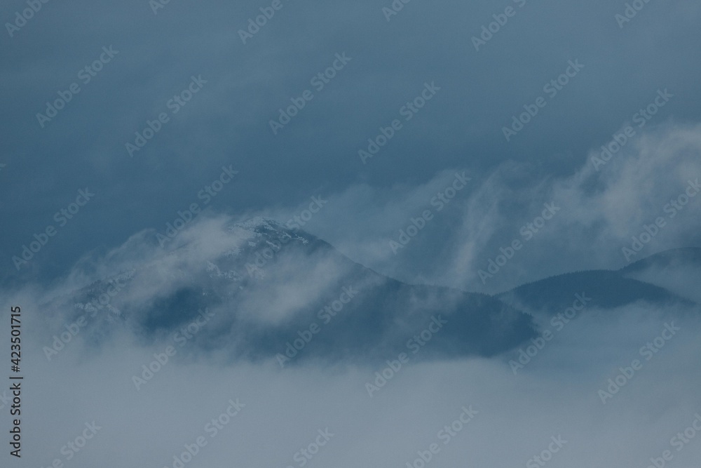 Mysterious peaks of the Carpathian mountains Mysterious peaks of the Carpathian mountains