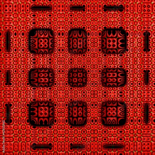 Abstract background of a recursive 3d shapes.