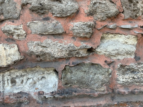 Part of an old brick wall photo