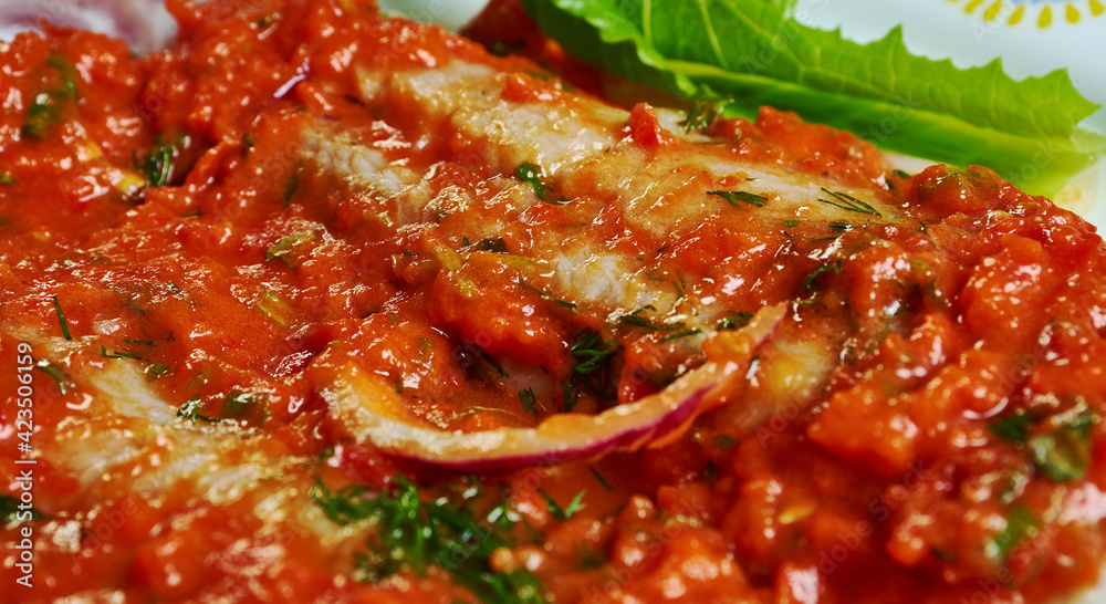 Acciughe in salsa rossa Acciughe in salsa rossa