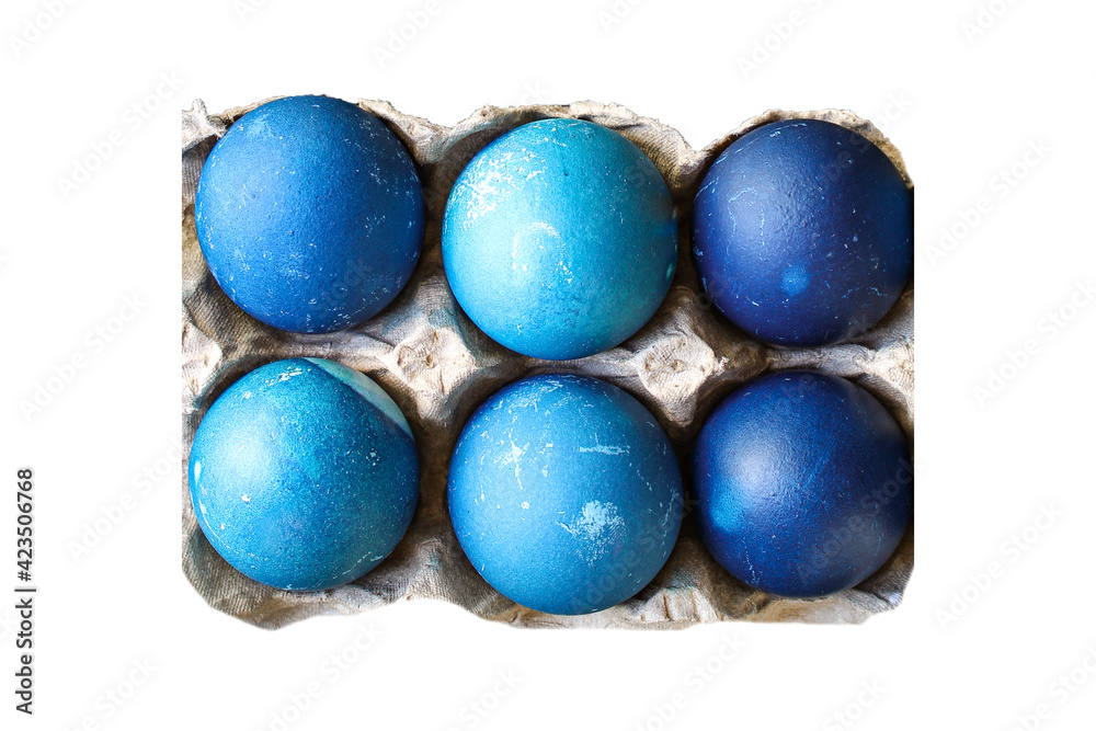 easter eggs season trend painted blue colour, easter treat festive table rustic meal top view copy space food background easter eggs season trend painted blue colour, easter treat festive table rustic meal top view copy space food background