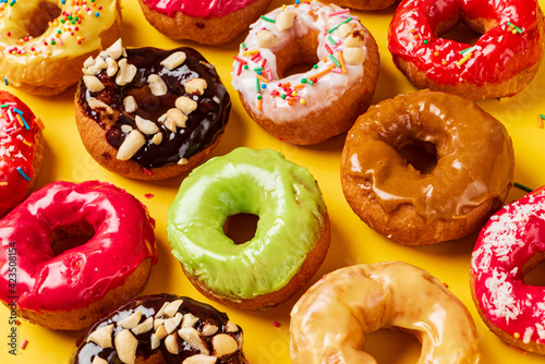 Homemade Round Glazed Donuts Ready to Eat © Maksim Shebeko