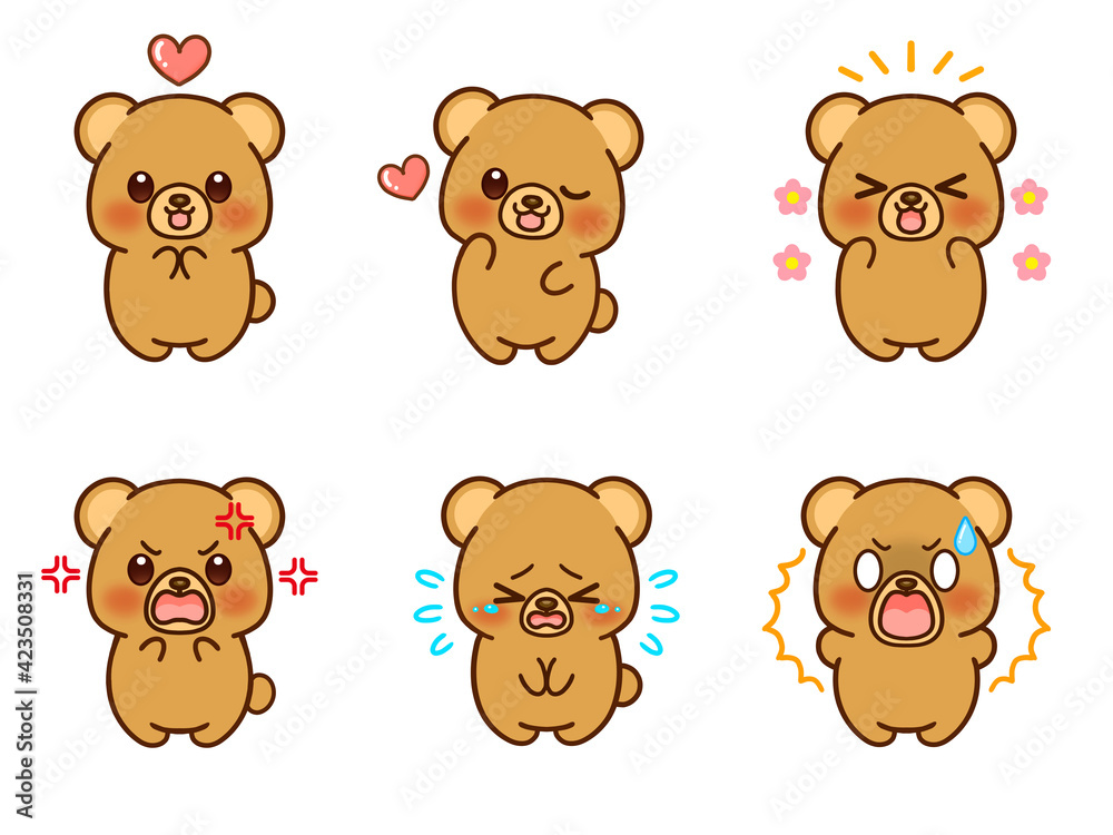 クマのイラスト素材セット クマのイラスト素材セット
