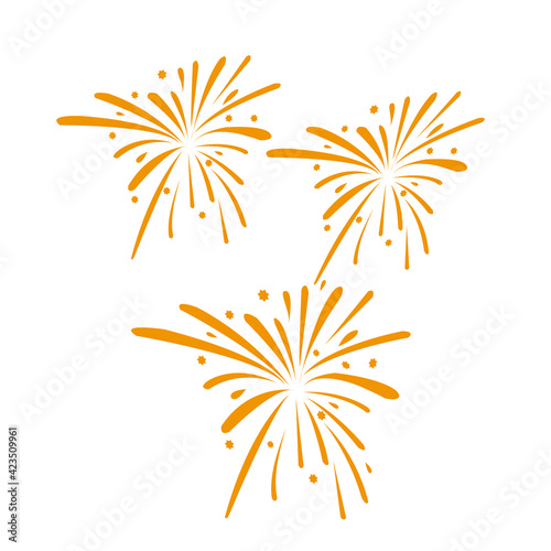 Firework design vector illustration isolated on white background