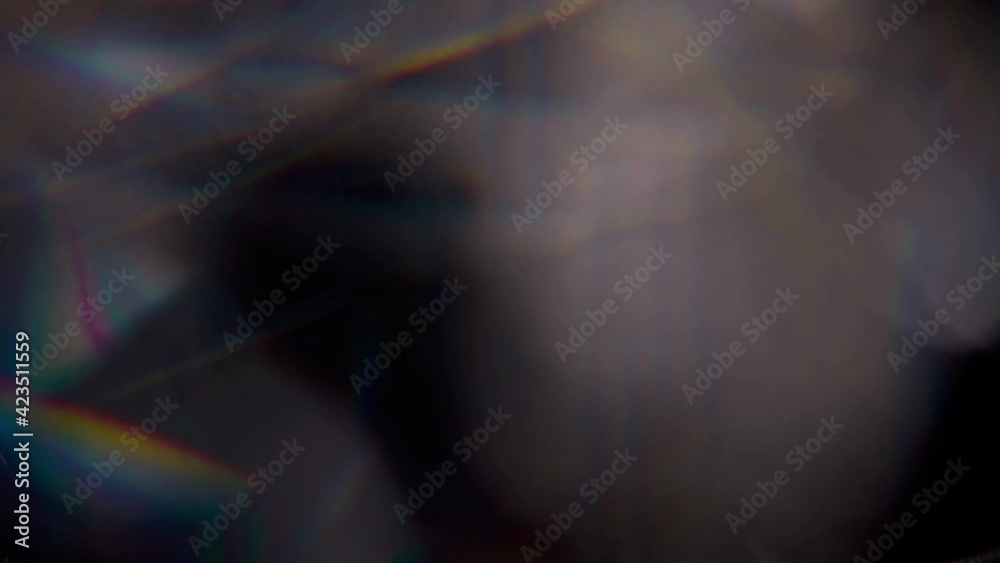 4k Abstract lens flare, glitter, and light leaks for video overlays