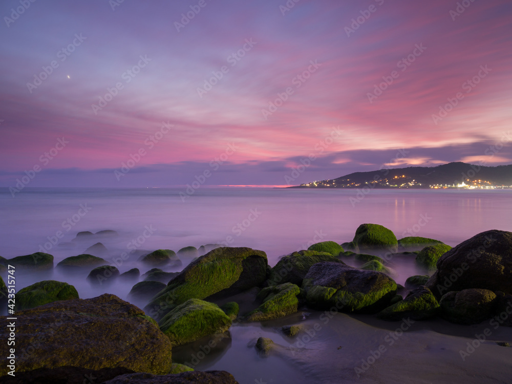 Sunrise at the beach with amazing colors Sunrise at the beach with amazing colors
