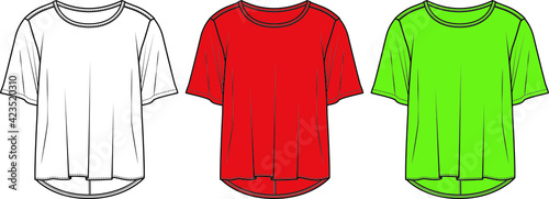 vector flat sketch t-shirt designs for women
