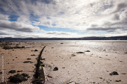 The river Clyde on a spring day in Scotland photo