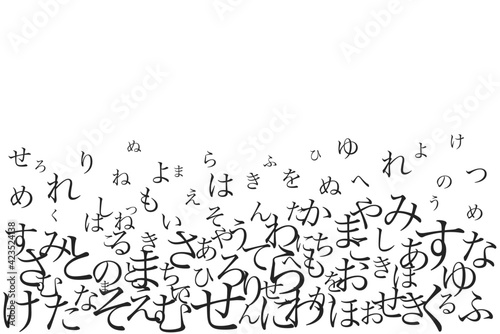 抽象的な日本語のフレームイラスト
