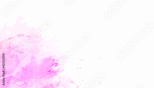 Abstract background,imitation of hand-painted brush strokes with splashes and drops.Design in red and pink colors.Drawing lines, stripes, chaotic spots.Add your text or image.Vector