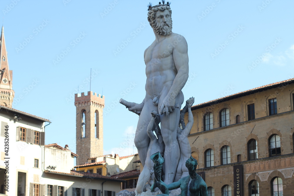Michelangelo Statue vor dem  Palazzo Medici 