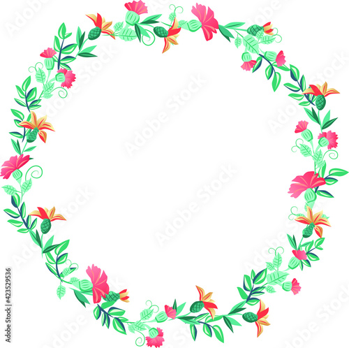 Wallpaper Mural Vector floral frames Torontodigital.ca