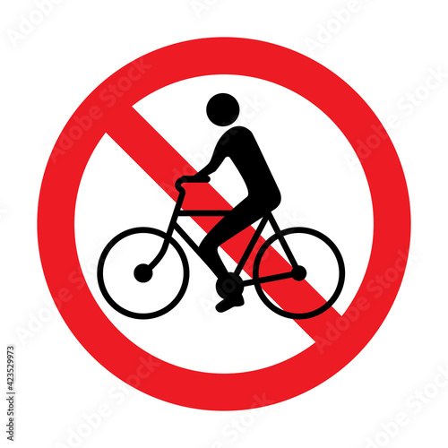 No bicycle sign