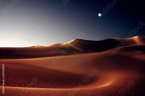 view of nice sands dunes at Sands Dunes National Park, California