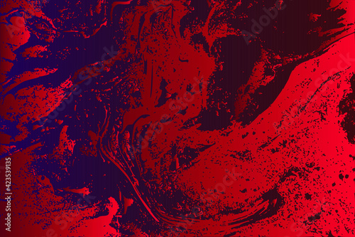 Vivid abstract art fluid painting with pink