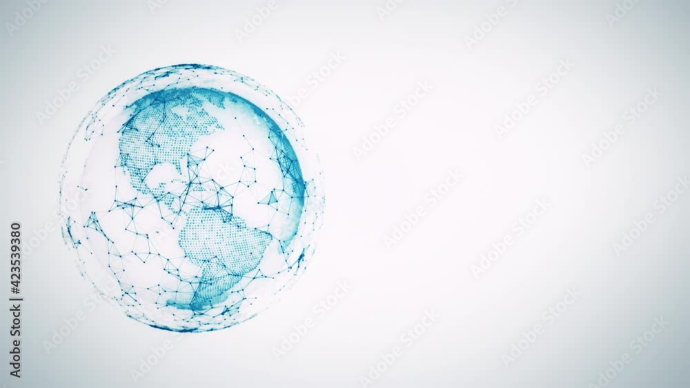 white technology wireless world graphic