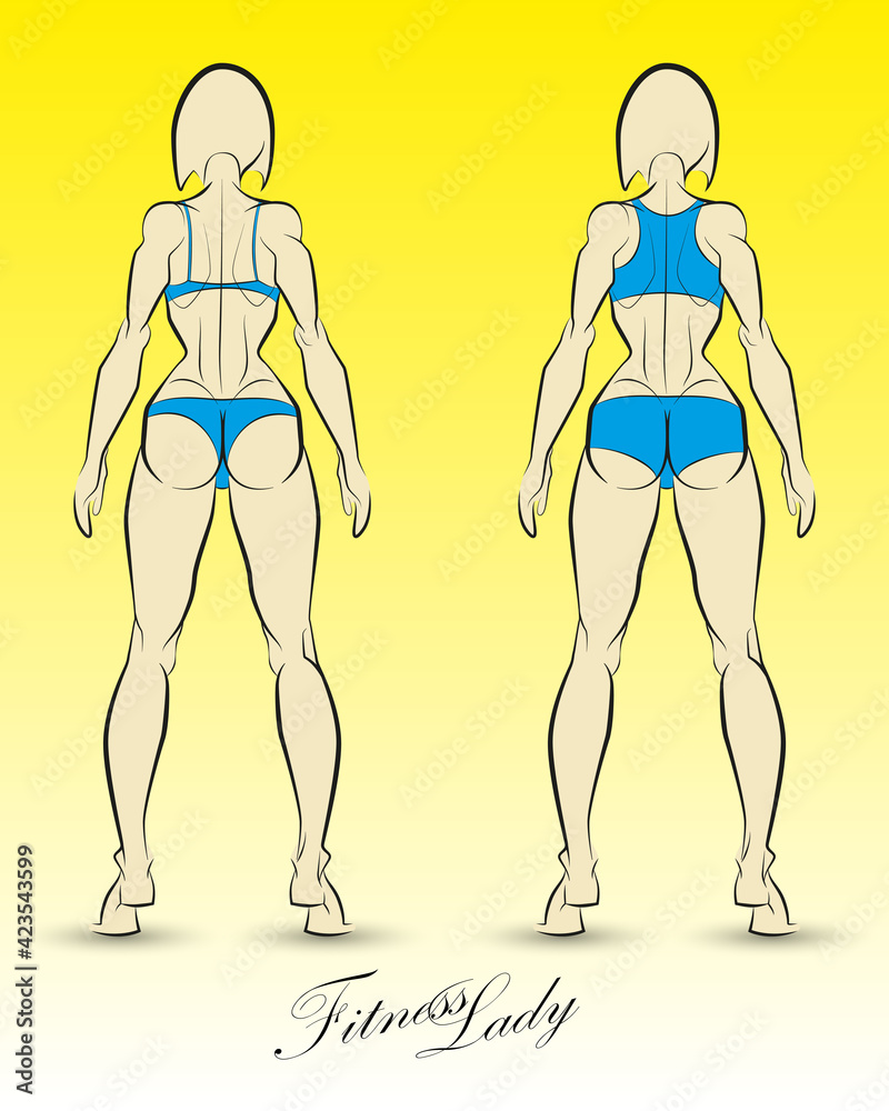 beautiful body woman back fitness lady beautiful body woman back fitness lady