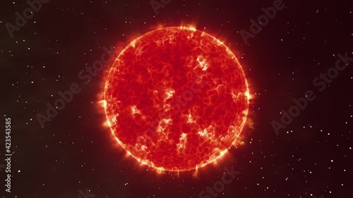 Red Dwarf star concept animation 01 photo