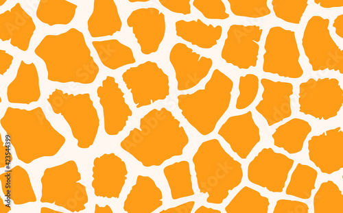 Abstract modern giraffe seamless pattern. Animals trendy background. Colorful decorative vector stock illustration for print, card, postcard, fabric, textile. Modern ornament of stylized skin