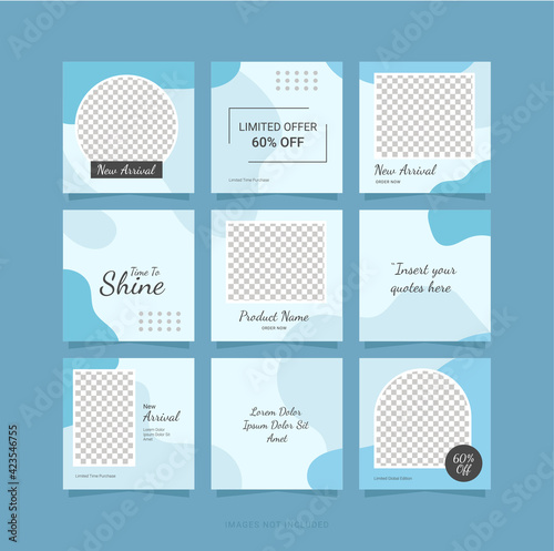 Puzzle Instagram Social Media Template Feed