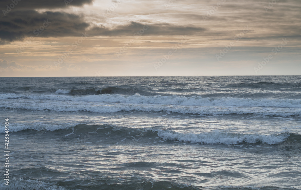 View of the sea coast of the Baltic Sea.