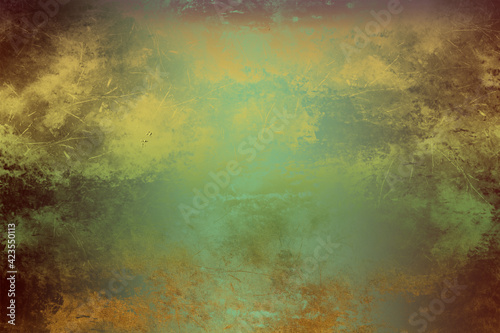 Golden abstract  decorative paper texture  background  for  artwork  - Illustration  © Ustymenko