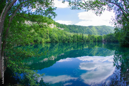 Blue lake Chirik-Kel in the Kabardino-Balkar Republic