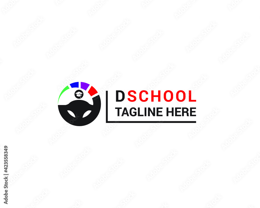 Driving School Logo Design Driving School Logo Design