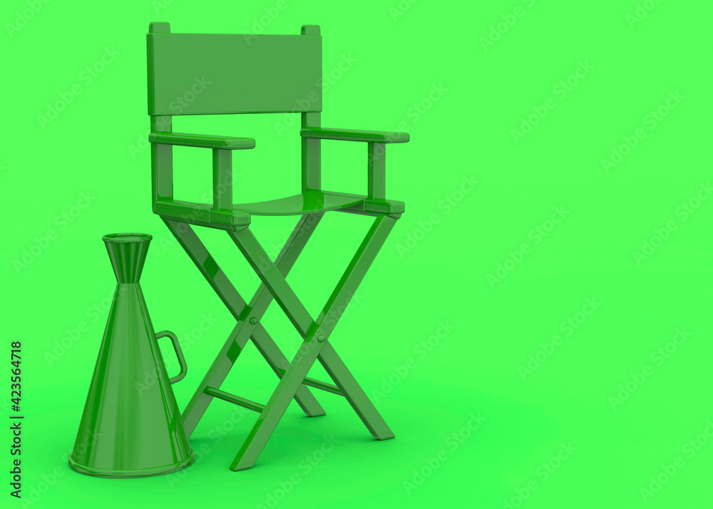 Colorful Director's Chair - 3D
