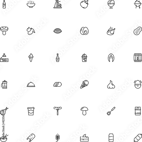 icon vector icon set such as: cock, straw, hour, cooker, aluminium, editable, japanese, orecchiette, sticks, furniture, room, hotel, brewing, clip art, house, industry, steel, fillet, standing, clove