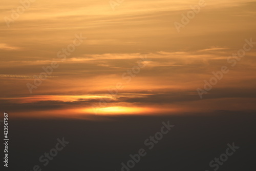 sunset by the sea with a romantic view