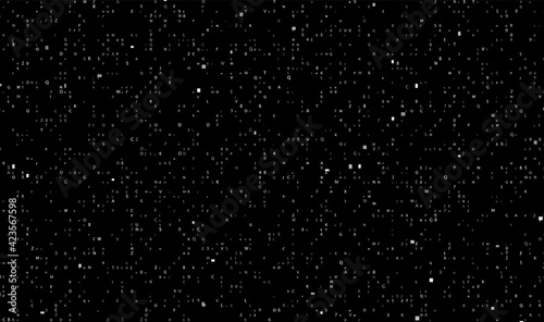Code white background with numbers. Digital data design. Pattern network concept. Abstract technology banner. Vector illustration.