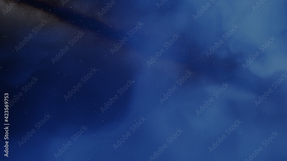 Fototapeta premium colorful space background with stars, nebula gas cloud in deep outer space 3d render
