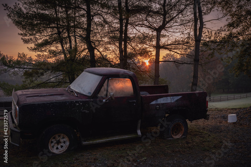 old abandoned truck