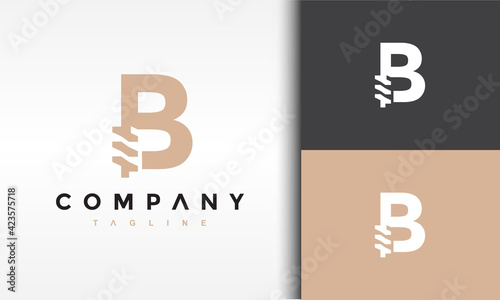 letter B drill logo