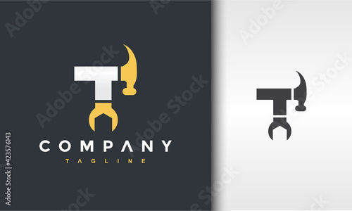 initial T hammer wrench logo