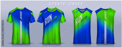 t-shirt sport design template, Soccer jersey mockup for football club, Running singlet,basketball Tank top.