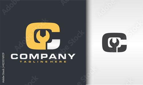 initial C wrench logo