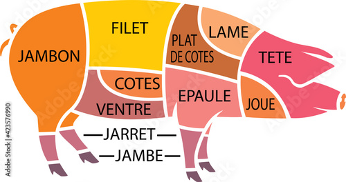 MORCEAUX DE VIANDE DE PORC
