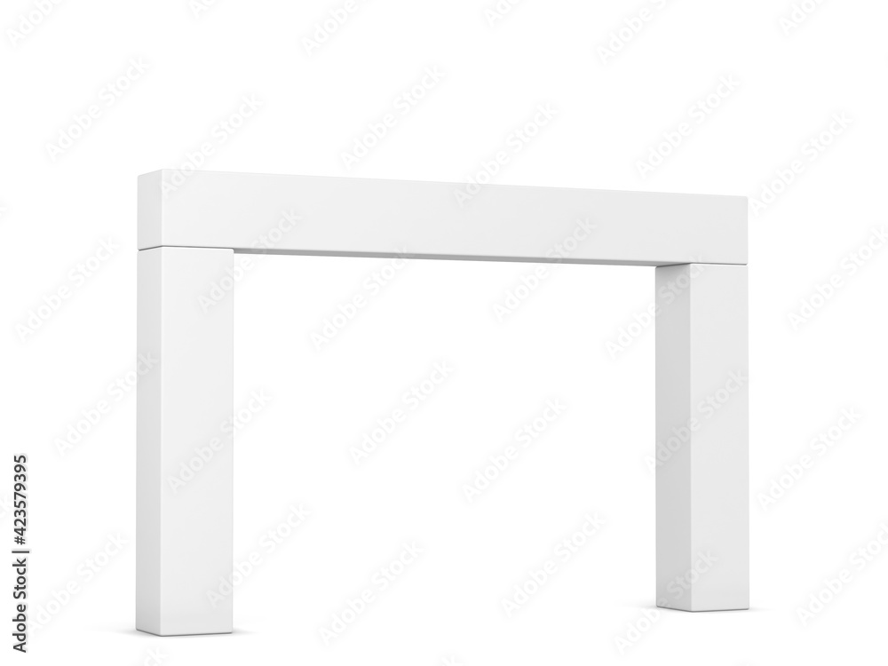 Blank event arch mockup
