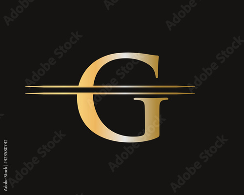G letter logo. Initial G letter business logo design vector template