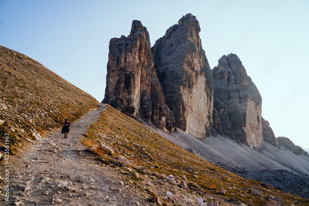 Incredible landscape of Trentino Alto Adige - Three Peaks of Lavaredo - Italy