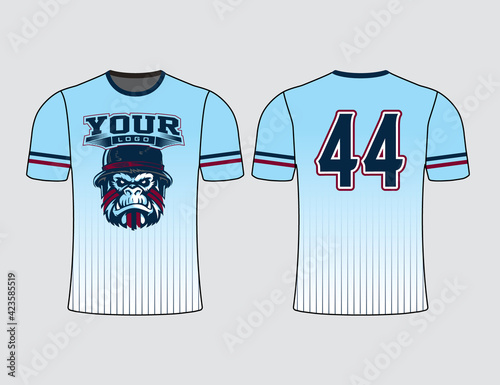 Photography Sports gear template and mockup perfect for all sports team uniforms
